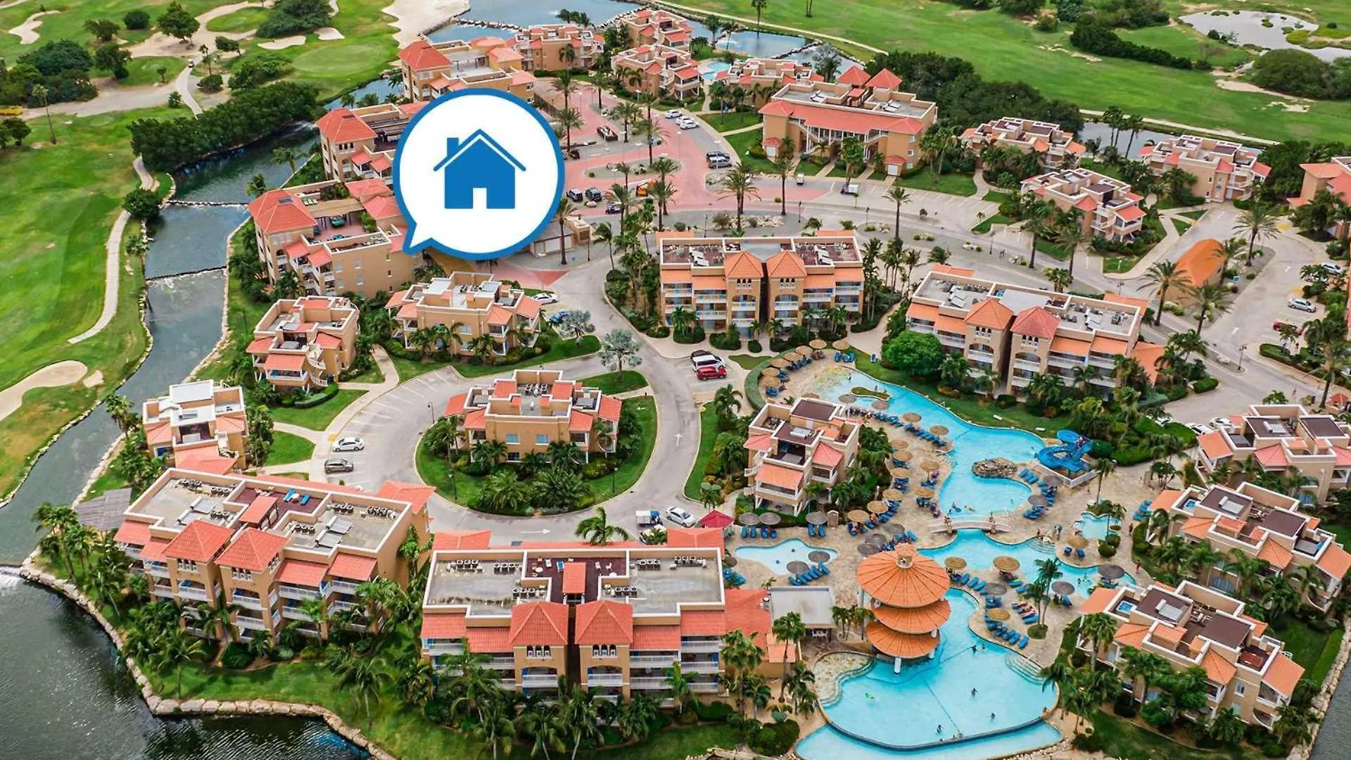 Golf Course View - Garden Studio Condo - Dr02 Palm Beach 0*,  Aruba